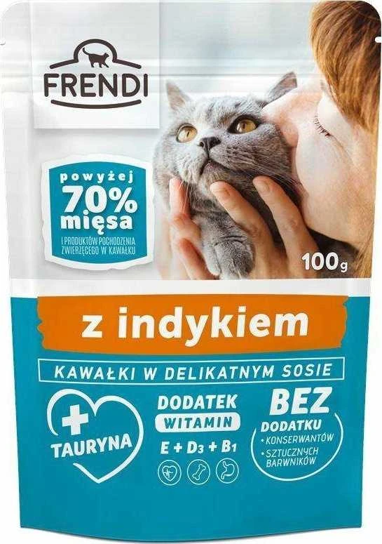 Drėgnas Kačių Maistas - FRENDI Kalakutienos Padaže 100 g