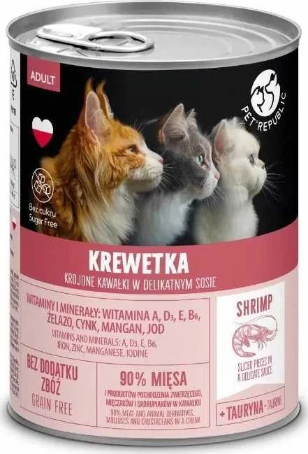 PetRepublic PET REPUBLIC suaugusių kačių ėdalas – šlapias ėdalas suaugusioms katėms – 400g
