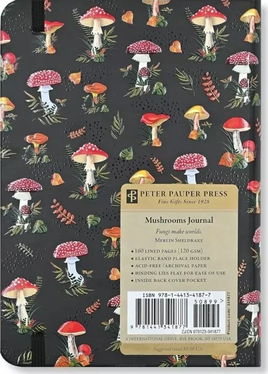 Peter Pauper Press Mini grybų užrašų knygelė