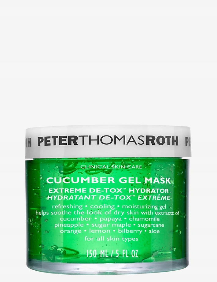 Peter Thomas Roth Cucumber Gel Mask detoksikuojanti ir drėkinanti gelinė kaukė veidui, 150 ml