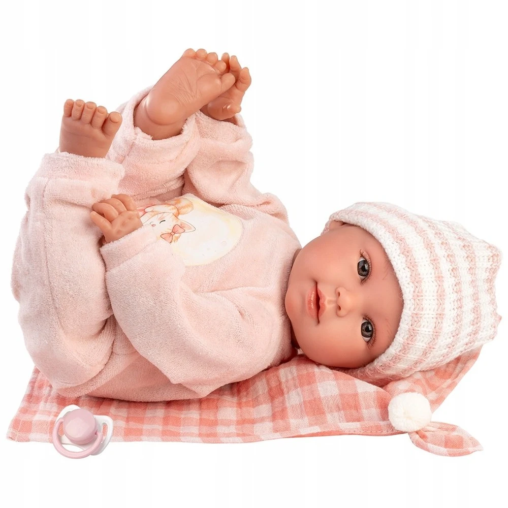 Peterkin Llorens lėlė 63812 38 cm verkianti Olivia su antklode