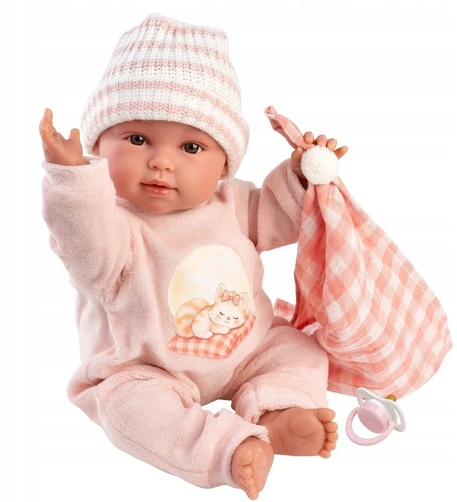 Peterkin Llorens lėlė 63812 38 cm verkianti Olivia su antklode