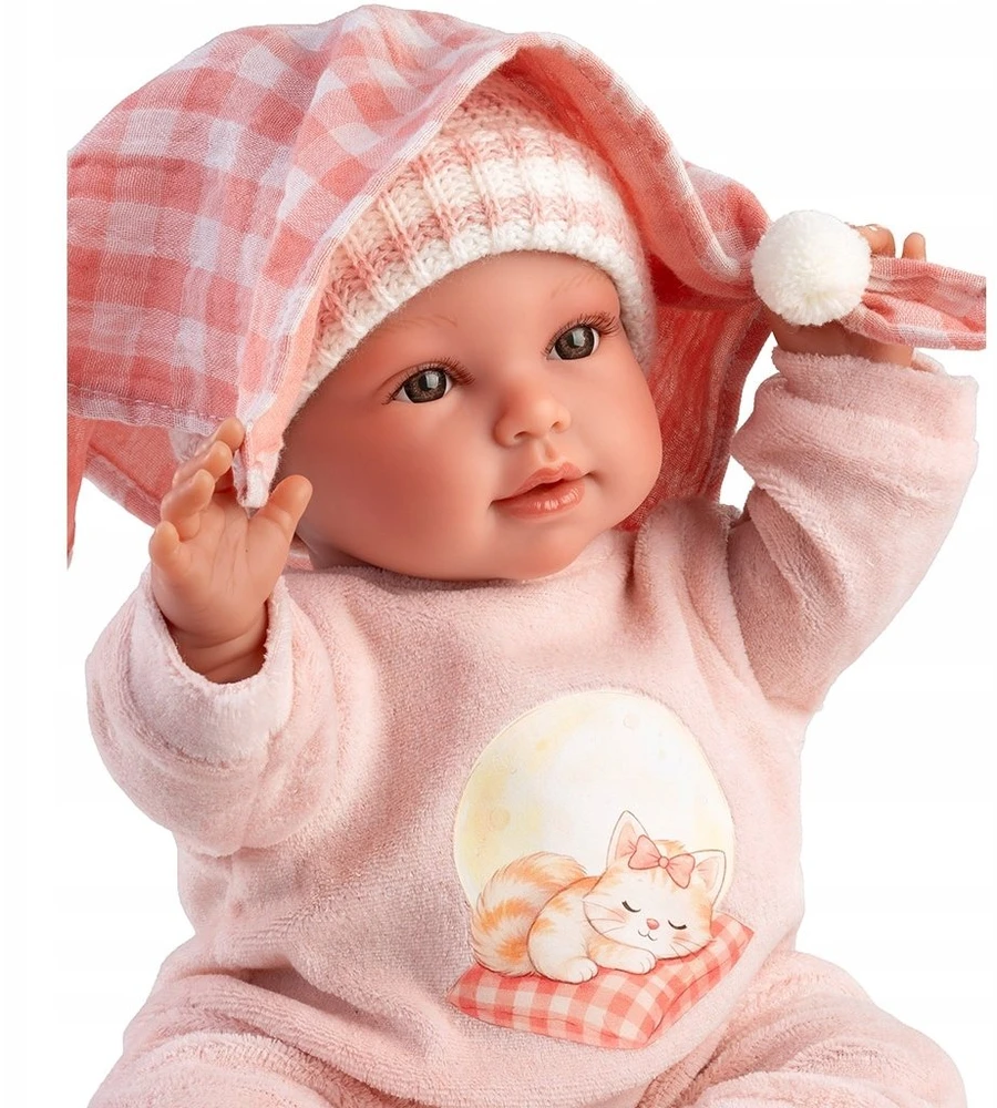 Peterkin Llorens lėlė 63812 38 cm verkianti Olivia su antklode