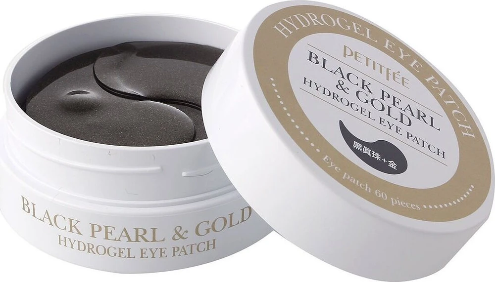 PETITFEE Black Pearl & Gold Hidrogelinės paakių pagalvėlės, 60 vnt.