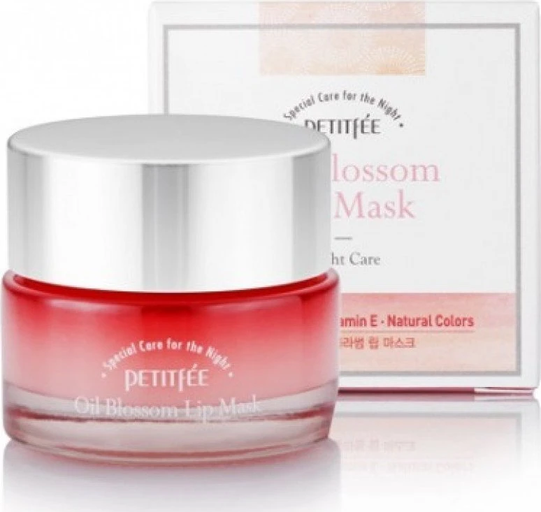 Petitfee Oil Blossom intensyvaus drėkinimo naktinė lūpų kaukė, 15 g
