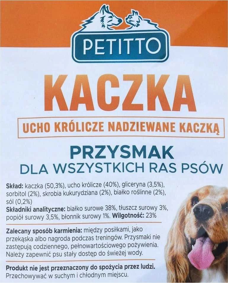 PETITTO triušio ausys, įdarytos antiena, 500g