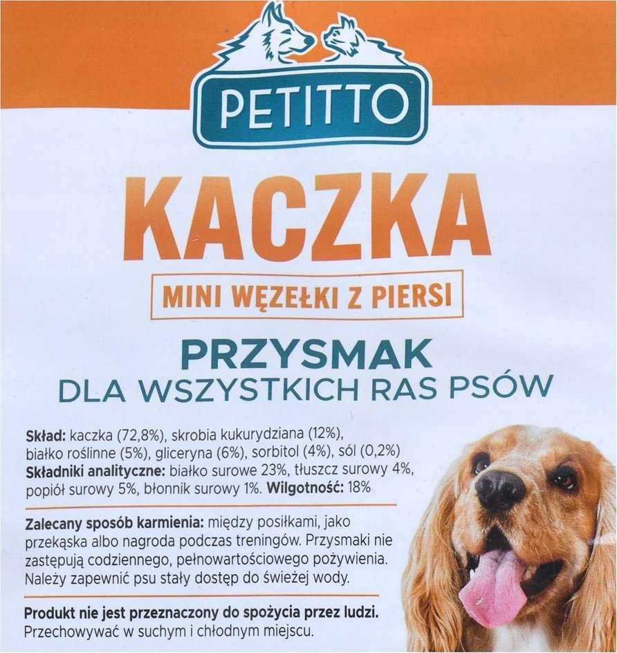 PETITTO Anties krūtinėlės mini mazgeliai - skanėstas šuniui - 500g