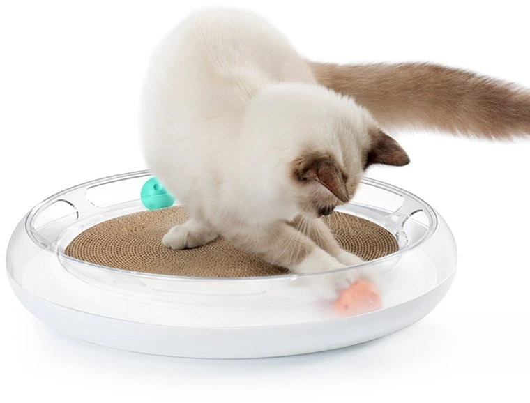 PETKIT Fun 4 in 1 kačių pramogų ir poilsio centras: guolis, draskyklė, bei žaidimų aištelė