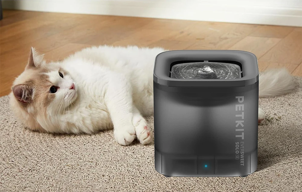 PETKIT | „Smart Pet“ gėrimo fontanas | Eversweet Solo | Talpa 1,8 L | Filtravimas | Medžiaga Plastikas | Pilkas