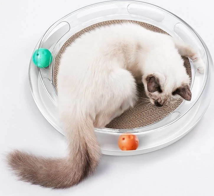 PETKIT Fun 4 in 1 kačių pramogų ir poilsio centras: guolis, draskyklė, bei žaidimų aištelė