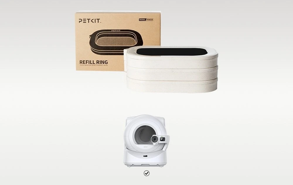 „PetKit“ papildymo žiedas atliekų maišeliams, skirtiems „Petkit Purobot ULTRA 3“ kraiko dėžutei.