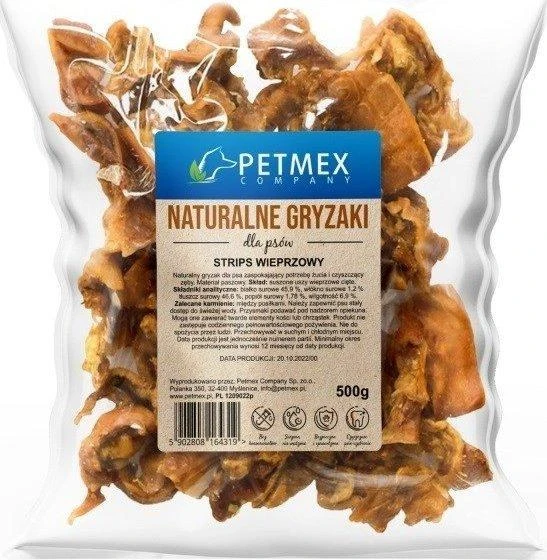 Šunų Skanėstai - Petmex Kiaulienos Juostelės 500g