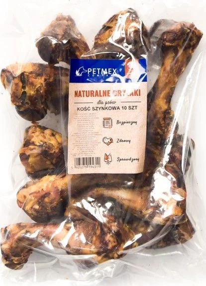 Gyvūnų skanėstas - PETMEX Ham Bone 10 vnt., 2.5kg, Be glitimo, Hipoalerginis
