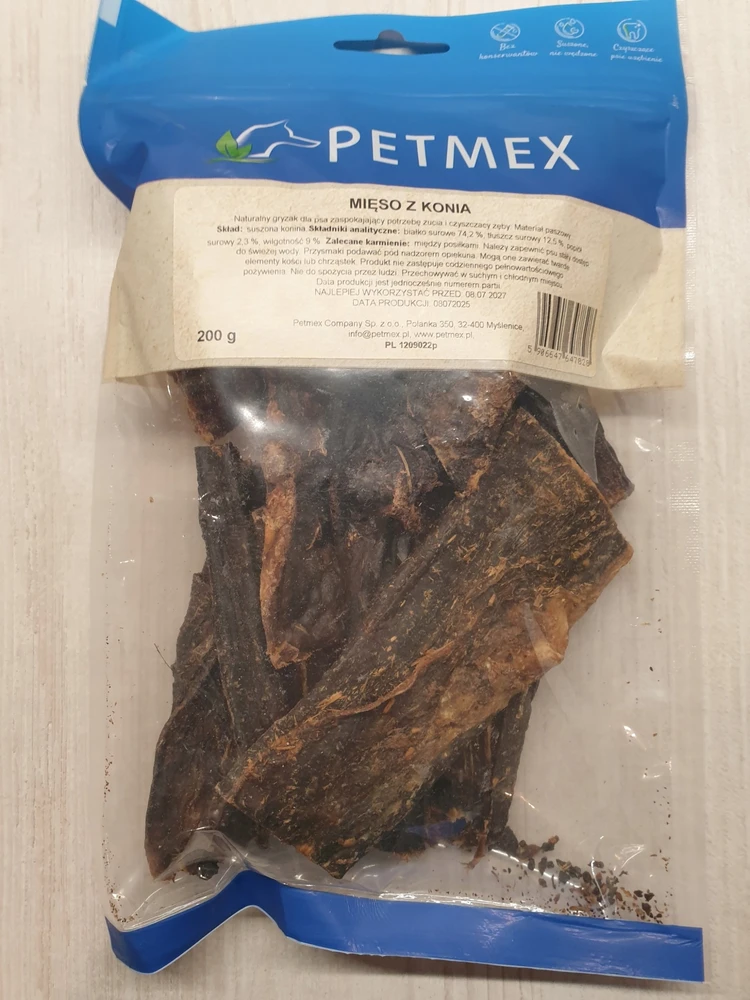 PETMEX Horse meat – skanėstas šuniui – 200g