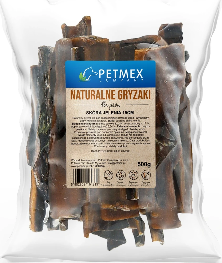 PETMEX Deer skin - dog treat - 500g