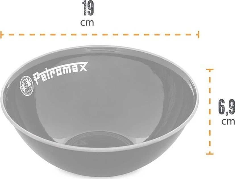 Emaliuoti dubenėliai Petromax juodi 1l 2vnt.