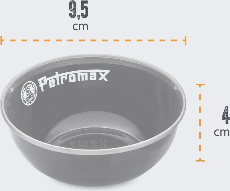 Emaliuoti dubenėliai Petromax juodi 160ml 2vnt.
