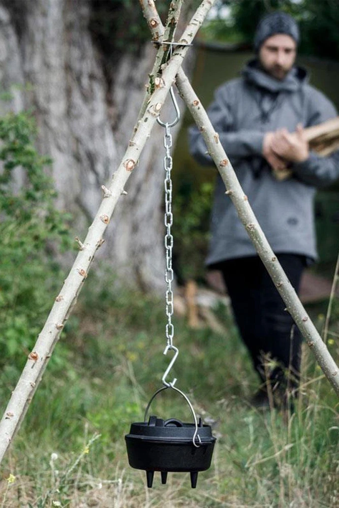 Trikojo laužo tvirtinimo žiedas ir kabliai Petromax