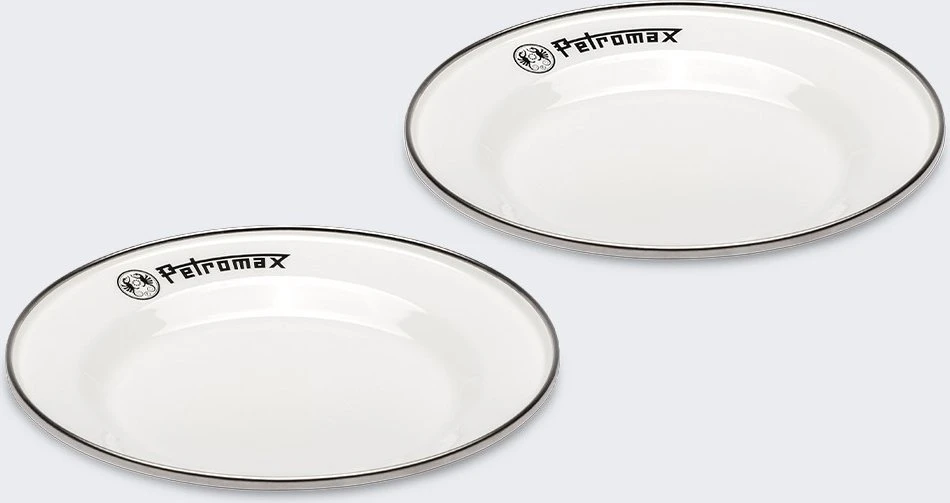 Emaliuotos lėkštutės 2vnt. 22 cm Petromax Baltos