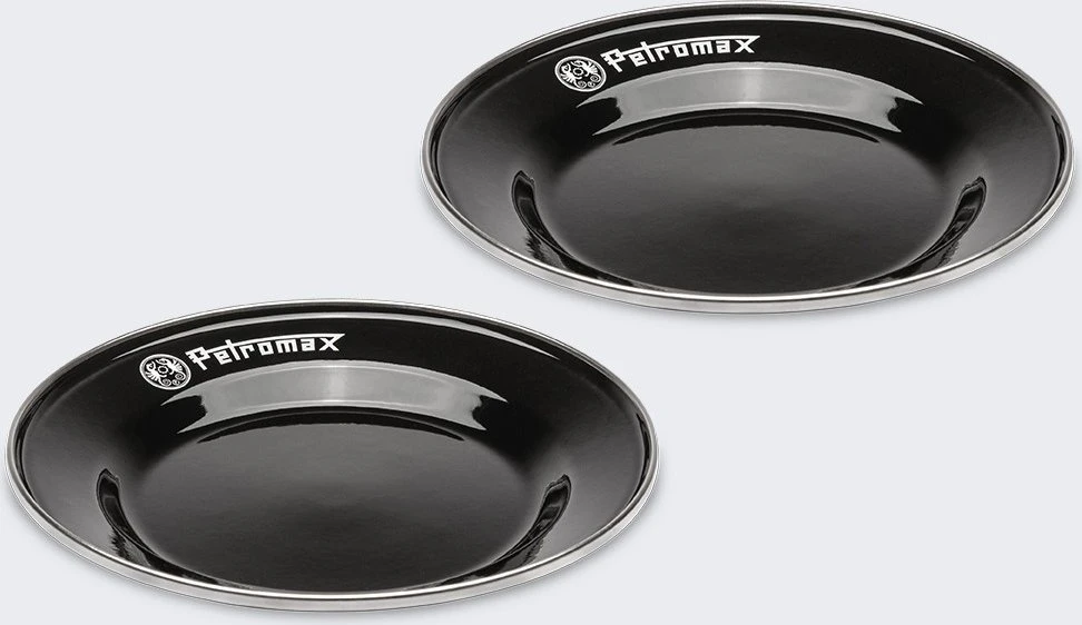 Emaliuotos lėkštutės 2 vnt. 26 cm Petromax Juodos