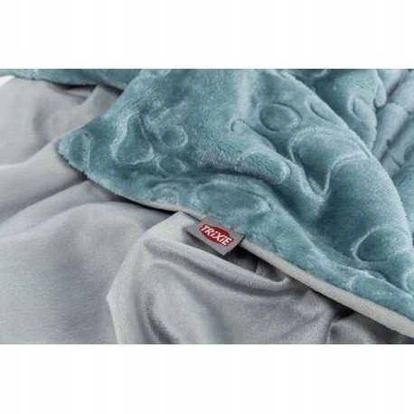 Pets Collection Barry, koc, šuniui/kota, mi�kki pliušinis, mėlyna/pilka 70 � 50 cm