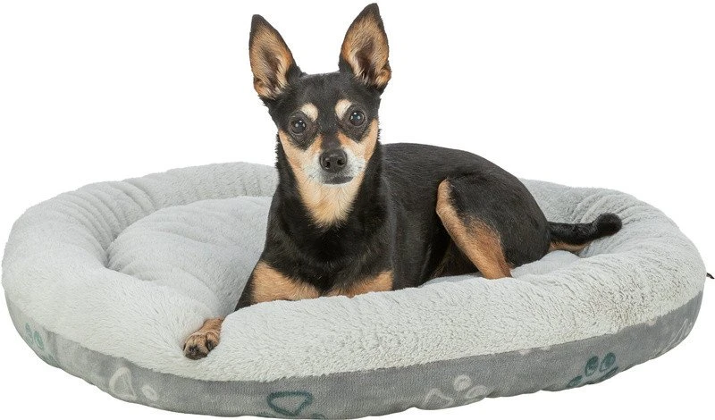 Pets Collection Jimmy Soft, gultas, šunims/katėms, pliušas/flanelė, apvalus, šviesiai pilkas, 70 cm