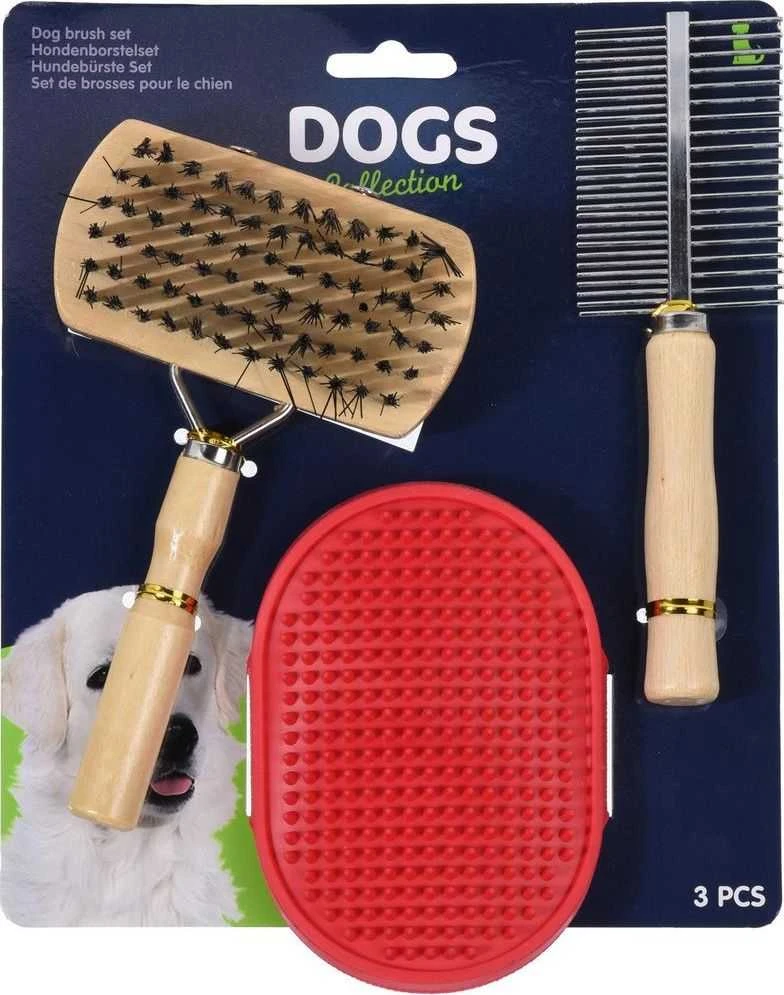 Pets Collection Rinkinys brush comb glove šuniui dogs