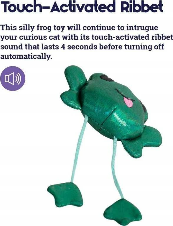 Petstages Toss 'N Dangle Frog žaislas katėms, 14 cm