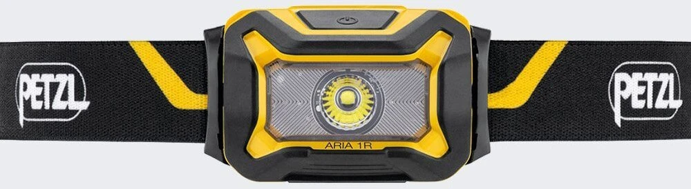 Petzl 18 ecd priekinis žibintas 18 ecd ARIA 1R JUODAI GELTONA