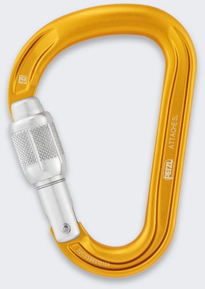 Petzl ATTACHE SCREW-LOCK auksinis karabinas