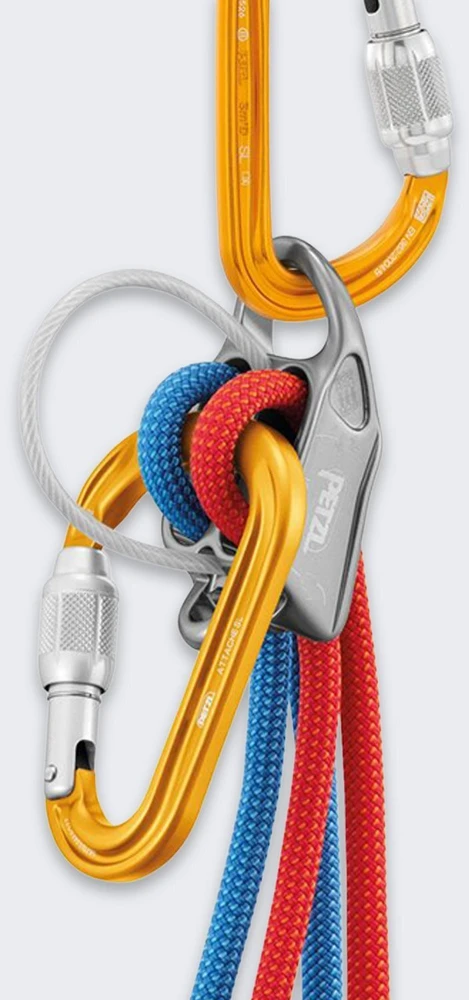 Petzl ATTACHE SCREW-LOCK karabinai su nuleidimo įtaisu