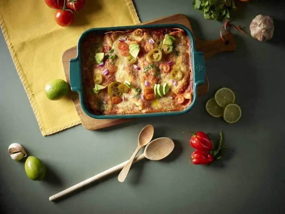 PEUGEOT APPOLIA stačiakampis indas 32 cm žalias
