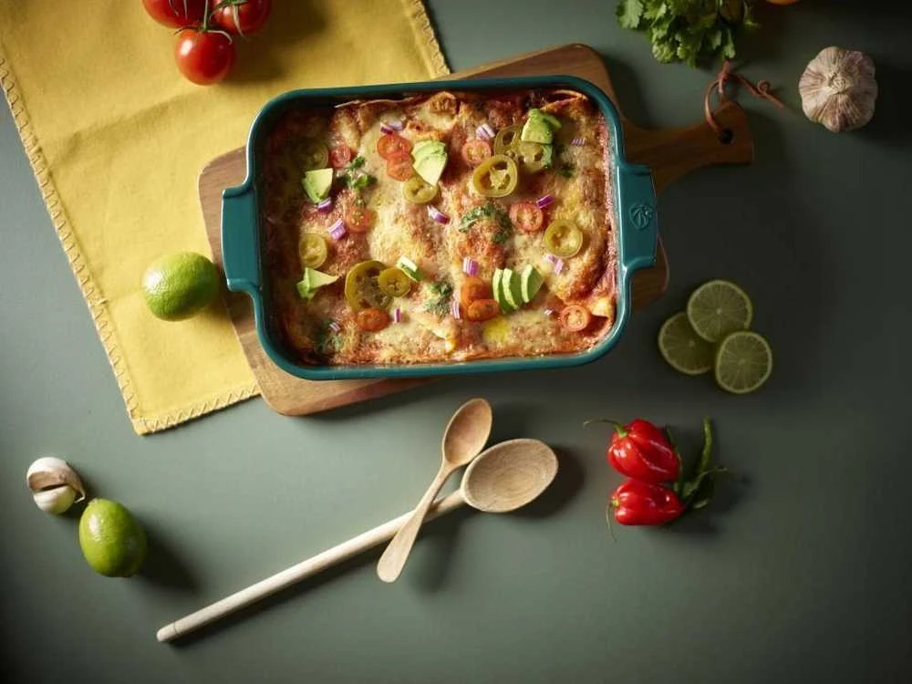 PEUGEOT APPOLIA stačiakampis indas 36 cm žalias