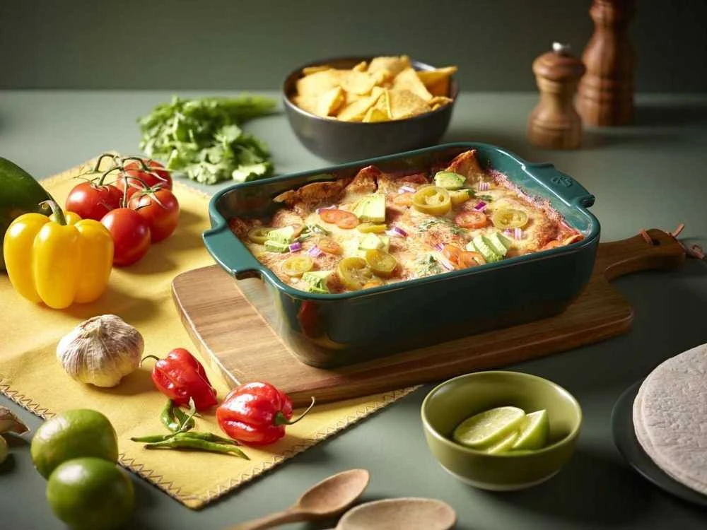 PEUGEOT APPOLIA stačiakampis indas 36 cm žalias
