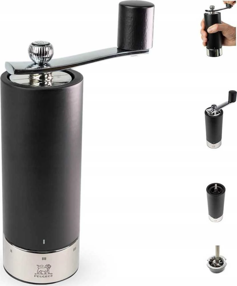 Peugeot Pepper grinder, 18 cm, juodas matt, Isen
