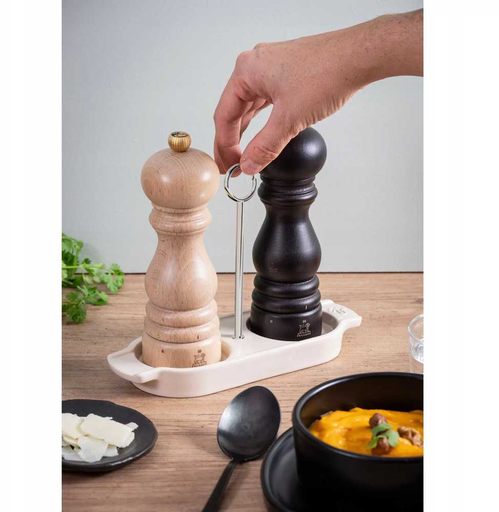 Peugeot Ceramic grinder stand, ecru, Linea