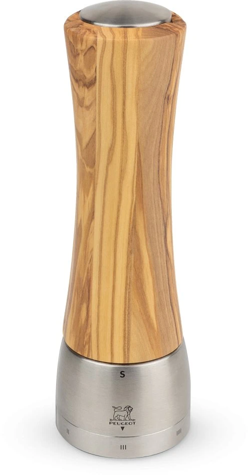 Peugeot Mill Druskos malūnėlis, 21 cm, alyvmedžio, uSelect, Madras