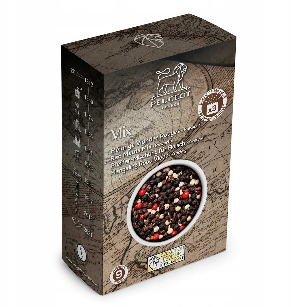 Peugeot Pepper blend, 60 g, Raudona Meat Blend