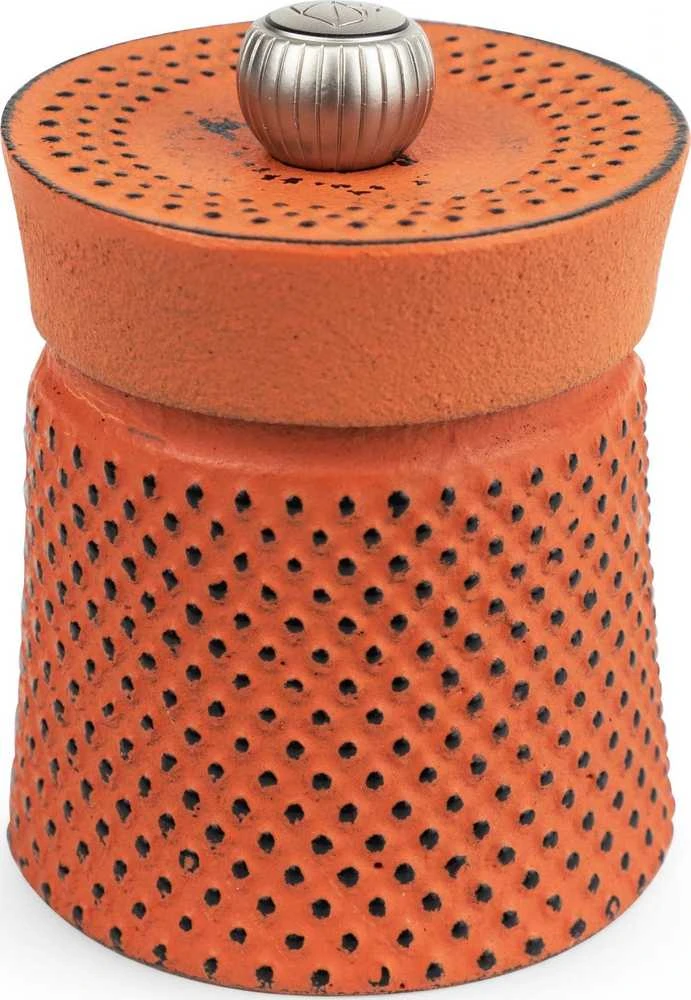 Peugeot Apelsininių pipirų malūnėlis, 8 cm, oranžinis, Bali ketaus