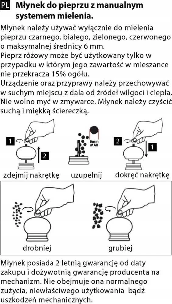 Peugeot Mėlynių pipirų malūnėlis, 8 cm, mėlynas, Balio ketaus
