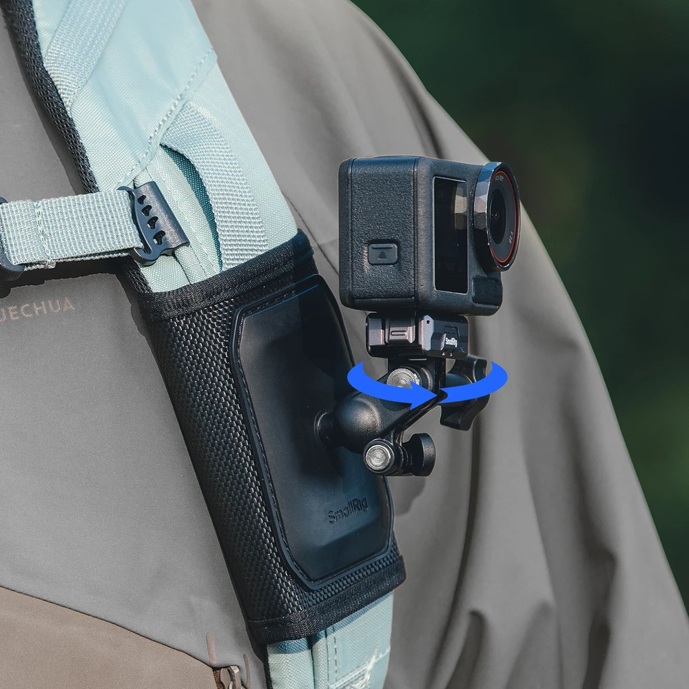 PGY Tech SmallRig Hook and Loop Backpack Strap Mount for Action Cameras (5721)
