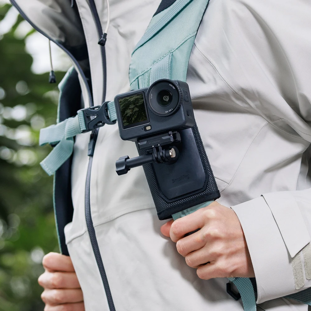 PGY Tech SmallRig Hook and Loop Backpack Strap Mount for Action Cameras (5721)
