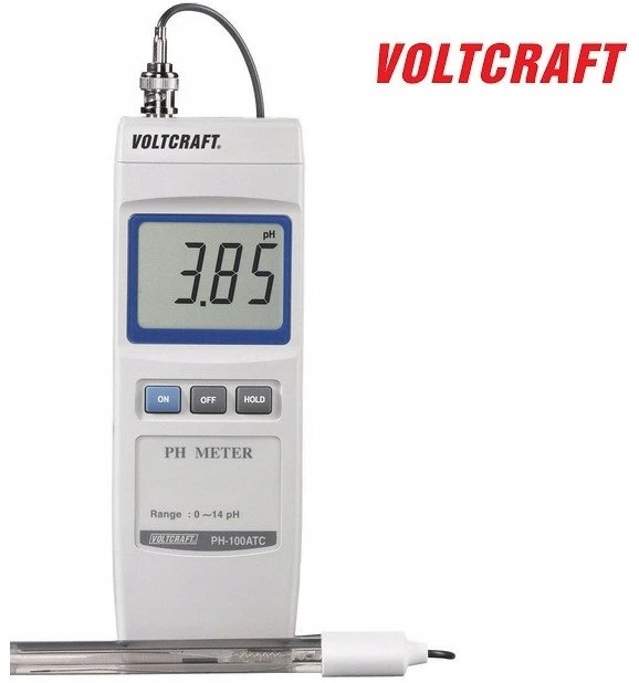 Voltcraft pH-metras Voltcraft PH-100 ATC su gamykline kalibracija (be sertifikato) 101145