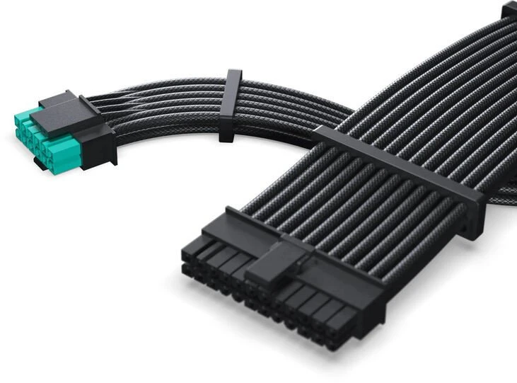 „Phanteks AMP GH V2 1000W 80 PLUS Platinum“ maitinimo šaltinis, PCIe 5.1, ATX 3.1 × 1000 vatų, Juodas