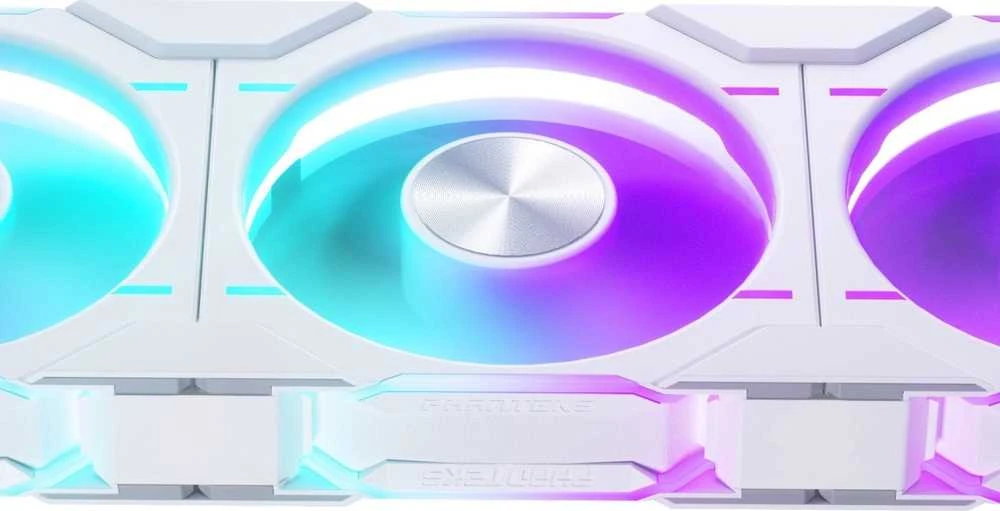 PHANTEKS D30 PWM Regular Airflow D-RGB fan – 120mm, baltos spalvos