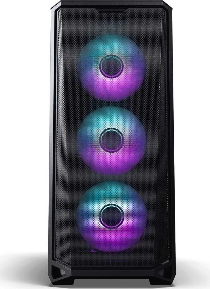 PHANTEKS Eclipse G400A PC-kompiuterio korpusas, Midi-Tower, E-ATX, Tempered Glass, D-RGB – juodos spalvos