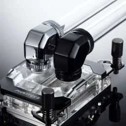 PHANTEKS Glacier rotacinis kieto vamzdžio jungiamasis elementas 16 mm 45 laipsnių G1/4 &8211; juodas