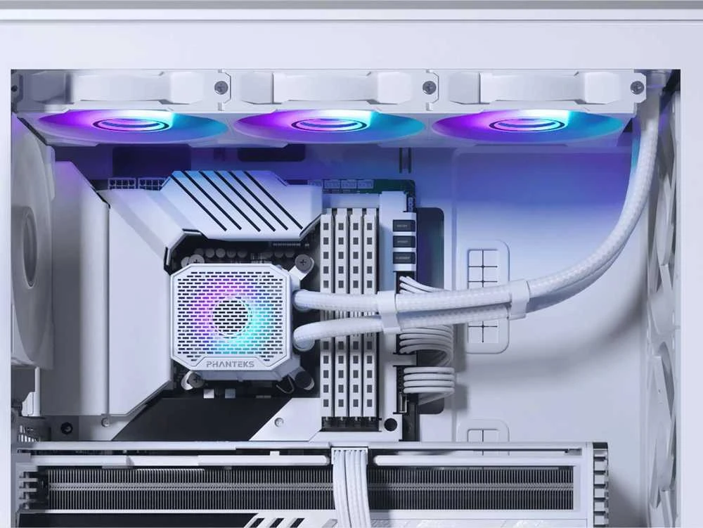 PHANTEKS Glacier One 360M25 Gen2 DRGB universalus skysčio aušintuvas – 360 mm, baltos spalvos