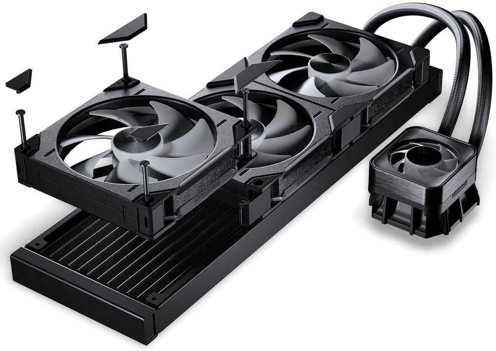 PHANTEKS Glacier One 420D30 X2 DRGB AiO Vanduo aušinimas – 420 mm, Juodas