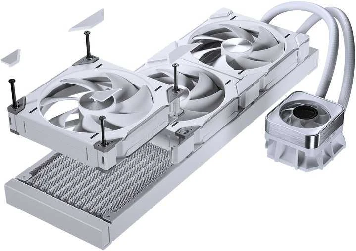 PHANTEKS Glacier One 420D30 X2 DRGB AiO Vanduo Cooling – 420 mm, baltas